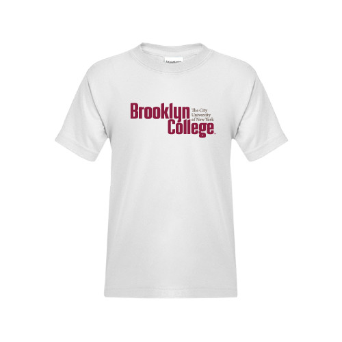 Youth White T Shirt-Official Logo