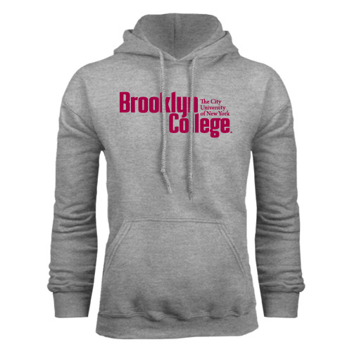 Grey Fleece Hoodie-Official Logo