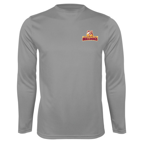 Steel Performance Longsleeve Shirt-Brooklyn College Athletic Mark