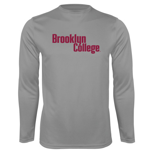 Steel Performance Longsleeve Shirt-Brooklyn College