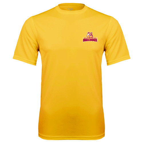 Gold Performance Tee-Brooklyn College Athletic Mark