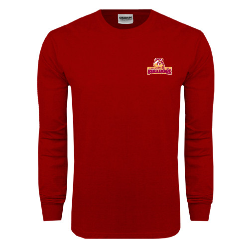 Cardinal Long Sleeve T Shirt-Brooklyn College Athletic Mark