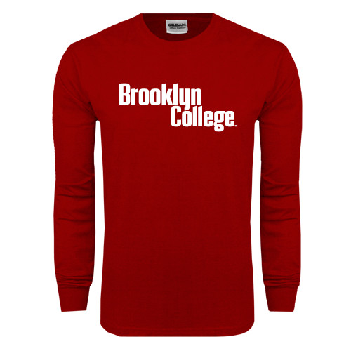 Cardinal Long Sleeve T Shirt-Brooklyn College