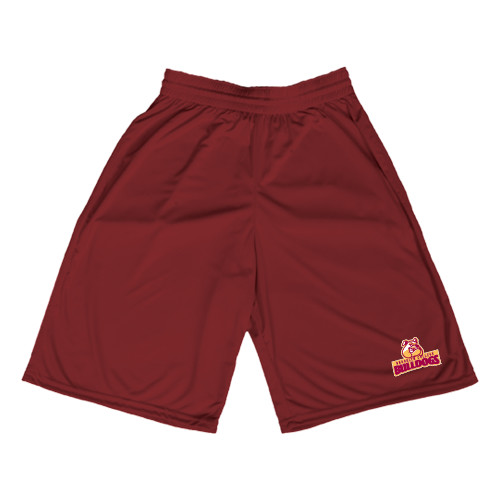 Maroon Performance Classic 9 Inch Short-Brooklyn College Athletic Mark