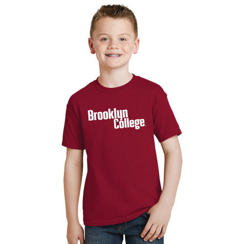 Youth Cardinal T Shirt-Brooklyn College