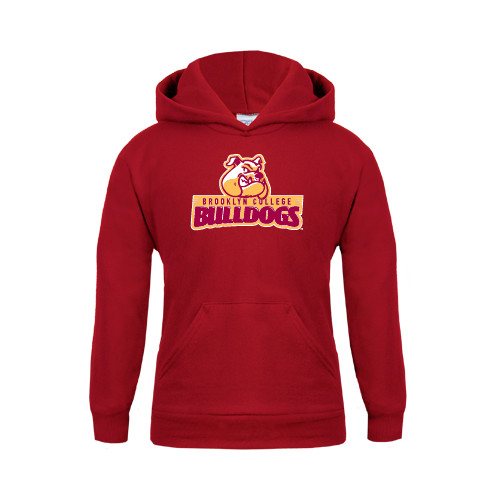 Youth Cardinal Fleece Hoodie-Brooklyn College Athletic Mark