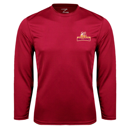 Cardinal Performance Long Sleeve Shirt-Brooklyn College Athletic Mark