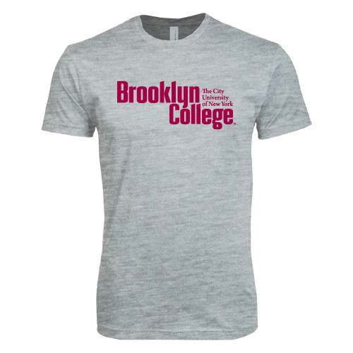 Next Level Heather Grey SoftStyle T Shirt-Official Logo