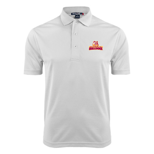 White Dry Mesh Polo-Brooklyn College Athletic Mark