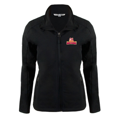 Womens Black Softshell Jacket-Brooklyn College Athletic Mark