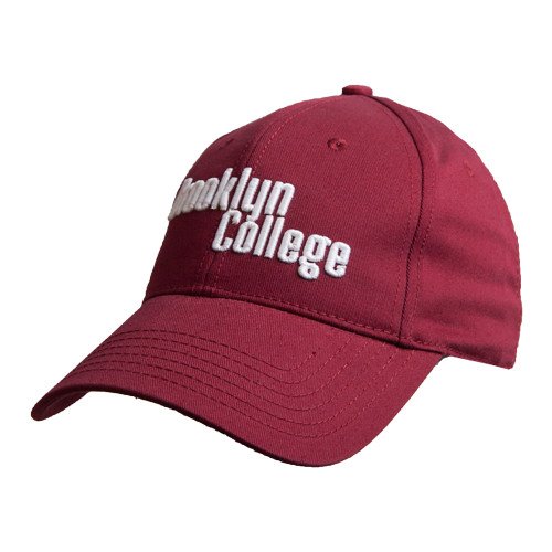 Maroon Structured Adjustable Pro Style Hat-Brooklyn College