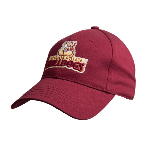 Maroon Structured Adjustable Pro Style Hat-Brooklyn College Athletic Mark