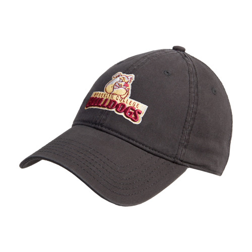 Charcoal Unstructured Adjustable Low Profile Hat-Brooklyn College Athletic Mark