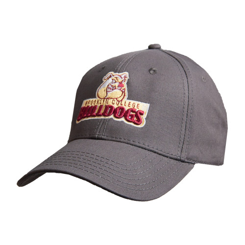 Charcoal Structured Adjustable Pro Style Hat-Brooklyn College Athletic Mark
