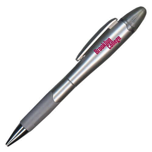 Silver/Silver Blossom Pen/Highlighter-Brooklyn College