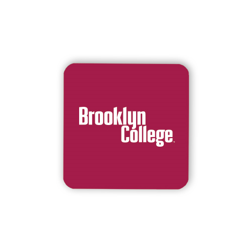 Hardboard Coaster w/Cork Backing 4/set-Brooklyn College