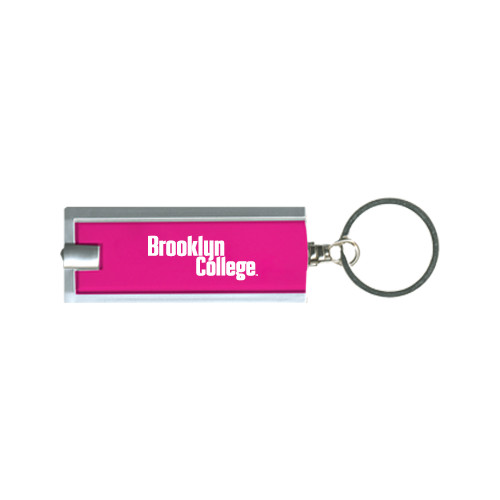 Turbo Pink Flashlight Key Holder-Brooklyn College