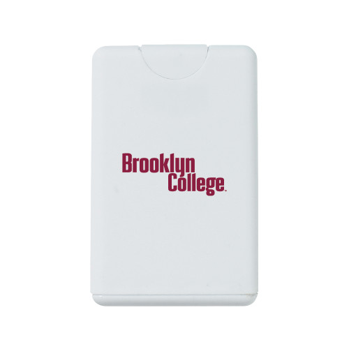 White .66 oz Card Shape Hand Sanitizer-Brooklyn College