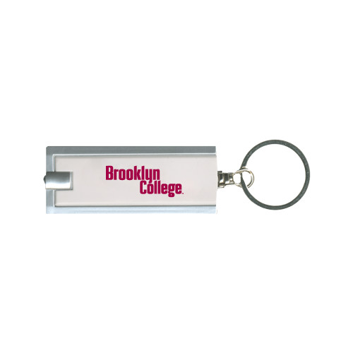 Turbo White Flashlight Key Holder-Brooklyn College