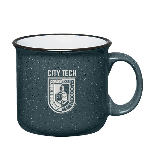 Campfire Grey Mug 15 oz-City Tech Shield Engraved