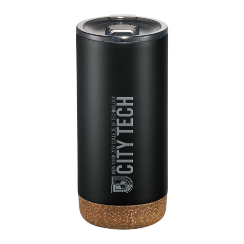 Valhalla Vacuum Insulated Black Tumbler 16oz-City Tech Logo Engraved