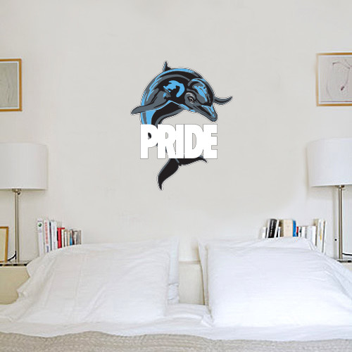 1 ft x 3 ft Fan WallSkinz-Dolphin Pride