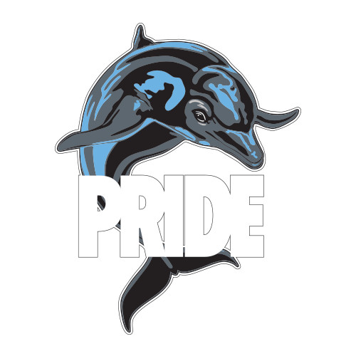 Medium Decal-Dolphin Pride