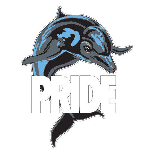 Large Decal-Dolphin Pride