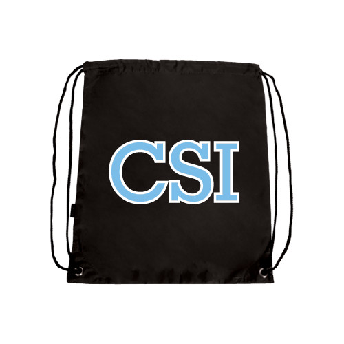Black Drawstring Backpack-CSI