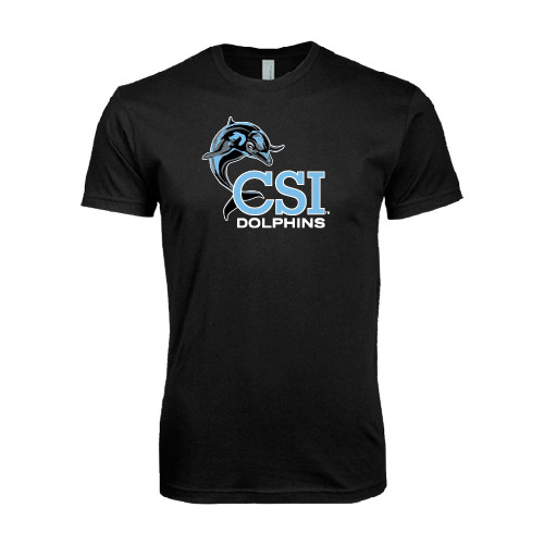 Next Level Black SoftStyle T Shirt-Official Logo