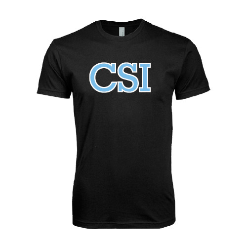 Next Level Black SoftStyle T Shirt-CSI