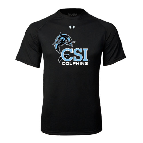 Under Armour Black Tech Tee-Official Logo