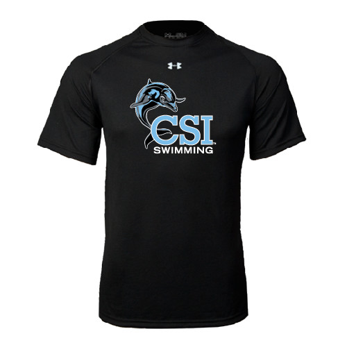 Under Armour Black Tech Tee-Swimming
