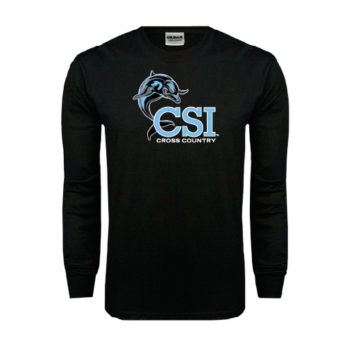 Black Long Sleeve T Shirt-Cross Country