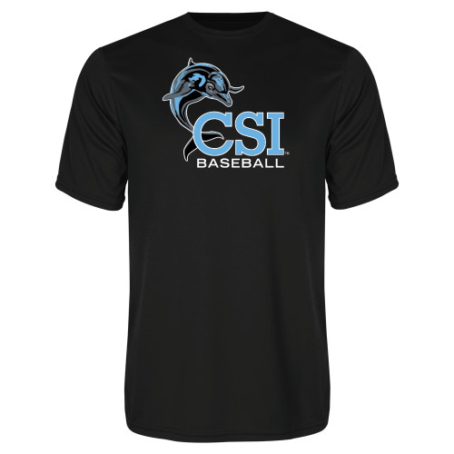 Black Performance Tee-Baseball