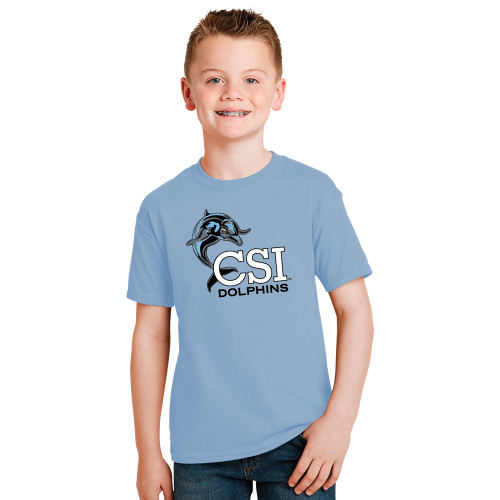 Youth Light Blue T Shirt-Official Logo
