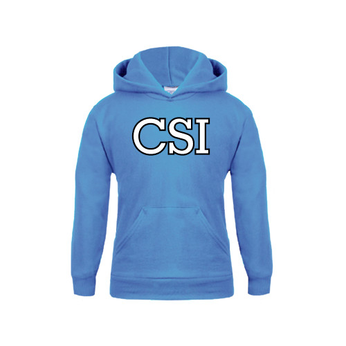 Youth Light Blue Fleece Hoodie-CSI