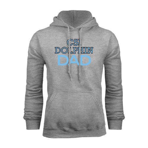 Grey Fleece Hoodie-Dad