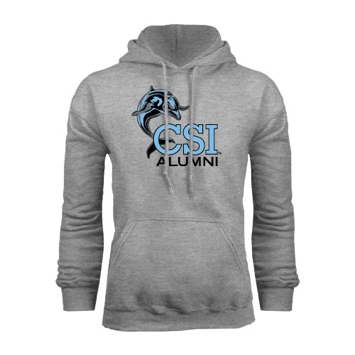 Grey Fleece Hoodie-Alumni