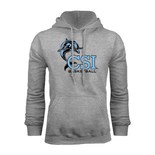 Grey Fleece Hoodie-Basketball