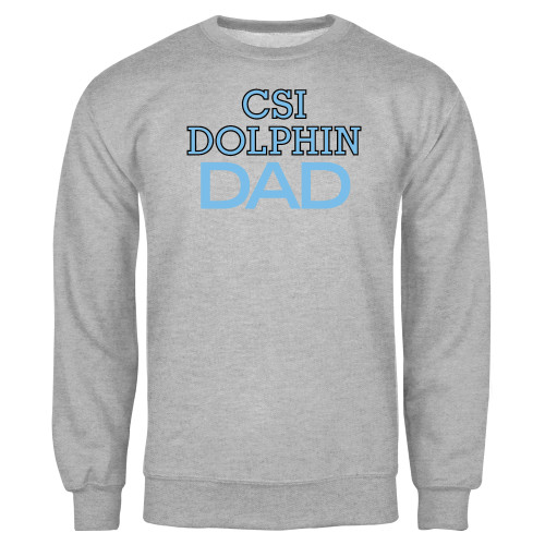 Grey Fleece Crew-Dad