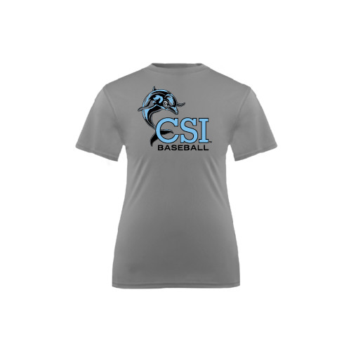 Youth Performance Grey Concrete Tee-Baseball