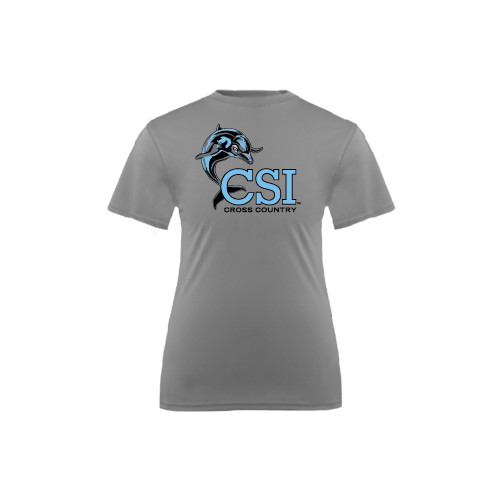 Youth Performance Grey Concrete Tee-Cross Country