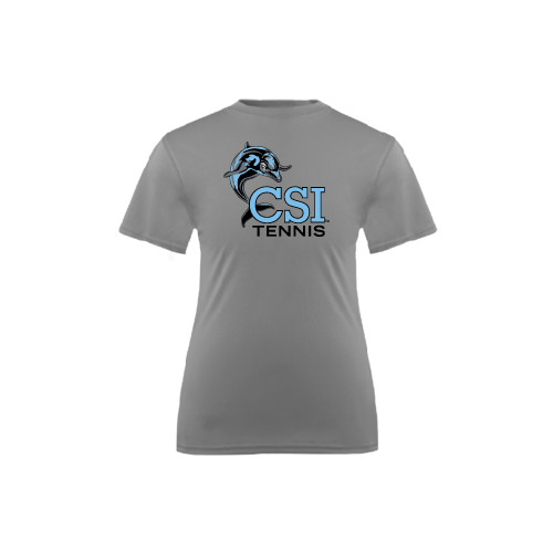Youth Performance Grey Concrete Tee-Tennis