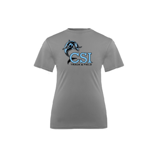 Youth Performance Grey Concrete Tee-Track and Field