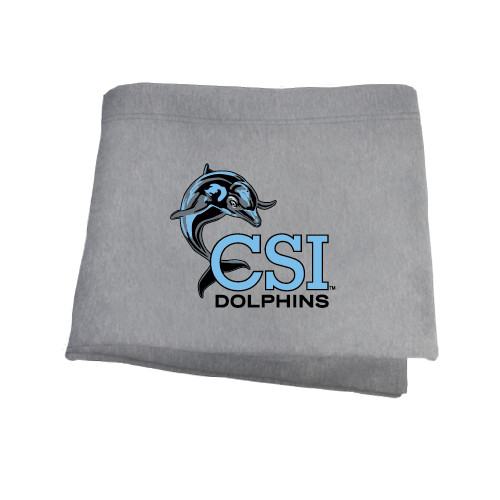 Grey Sweatshirt Blanket-Official Logo