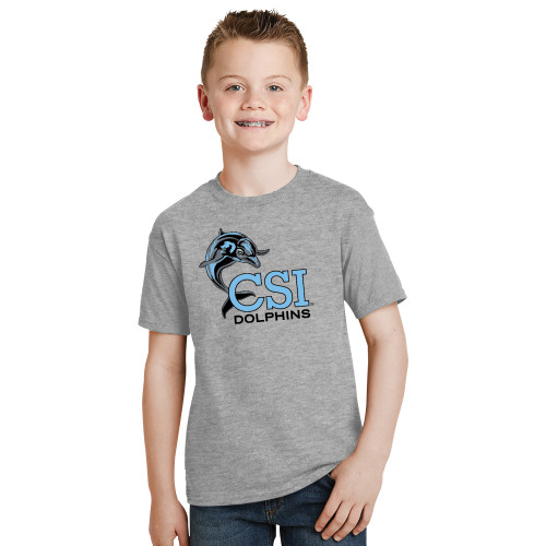 Youth Grey T-Shirt-Official Logo