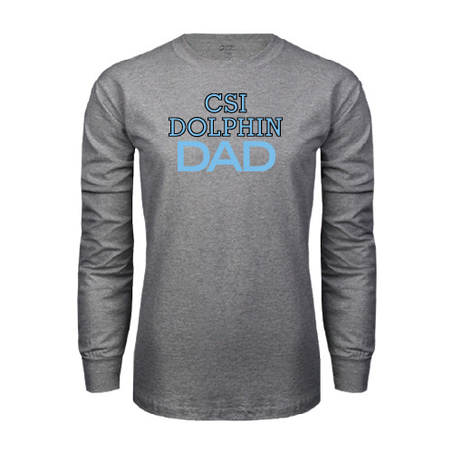 Grey Long Sleeve T Shirt-Dad
