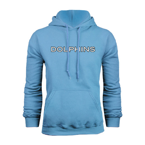 Light Blue Fleece Hoodie-Dolphins