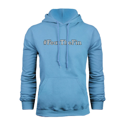 Light Blue Fleece Hoodie-Fear the Fin